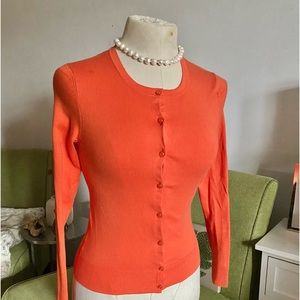 Coral  colored button down Cardigan from ATLoft XXSP